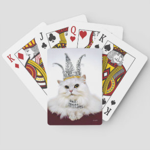 Jeu De Cartes Chat dans une couronne