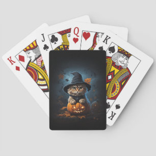 Jeu De Cartes Chat drôle dans le casquette Assistant
