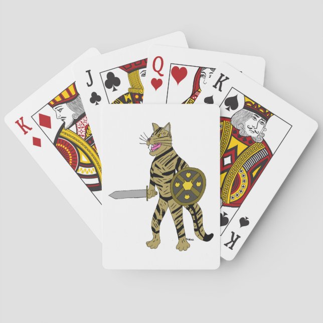 Jeu De Cartes Chat guerrier (dos)