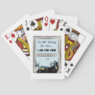 Jeu De Cartes Chat noir drôle, je suis la vue 