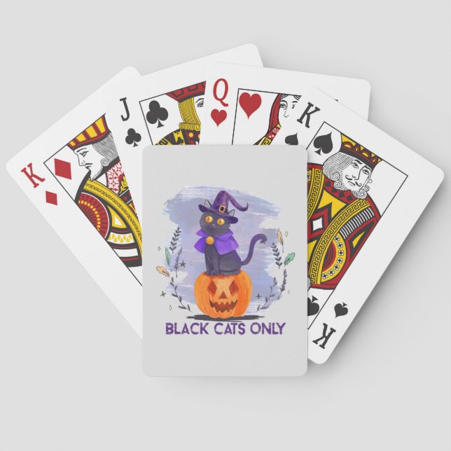 Jeu De Cartes Chat noir uniquement (dos)