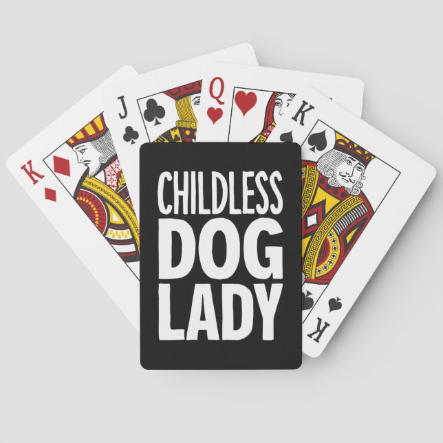 Jeu De Cartes Chat sans enfant, dame drôle Vote 2024 (dos)