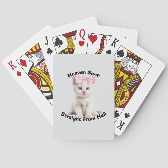 Jeu De Cartes Chat Whimsical (dos)