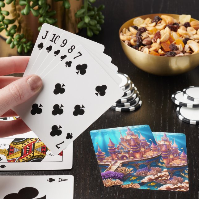 Jeu De Cartes Château du royaume sous-marin (In Situ)