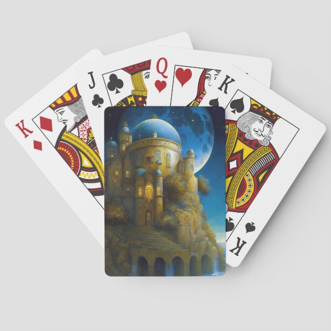 Jeu De Cartes Château Imaginaire Lune Paysage (dos)