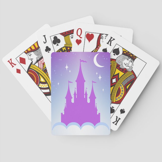 Jeu De Cartes Château rêveur de nuit dans le ciel étoilé de (dos)