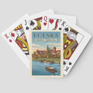 Jeu De Cartes Château royal de Wawel en Pologne Illustration Art