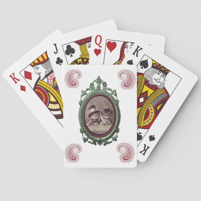 Jeu De Cartes Chaton Jouer sur le pont de carte (dos)