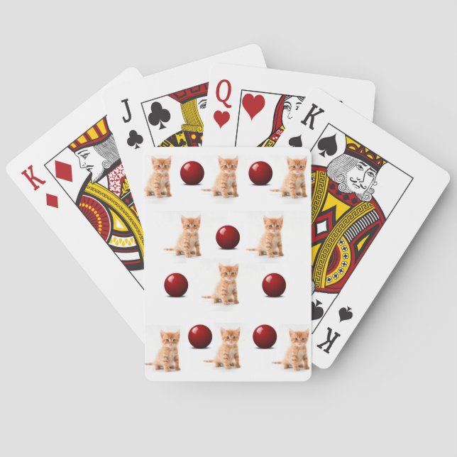 Jeu De Cartes Chaton Jouer sur le pont de carte (dos)