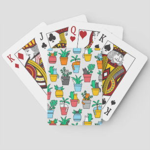 Jeu De Cartes Chats dans les pots à fleurs