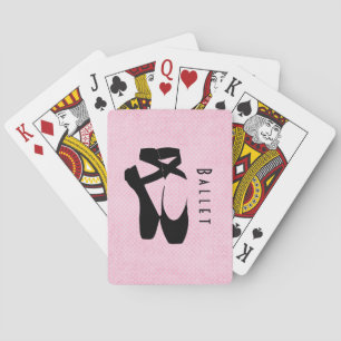 Jeu De Cartes Chaussures de Ballet Noir En Pointe