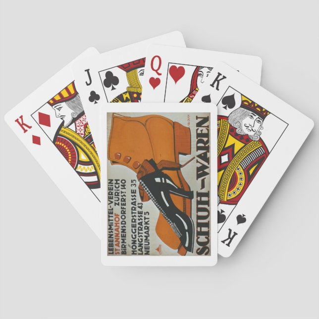 Jeu De Cartes 'Chaussures', Zurich (litho couleur) (dos)
