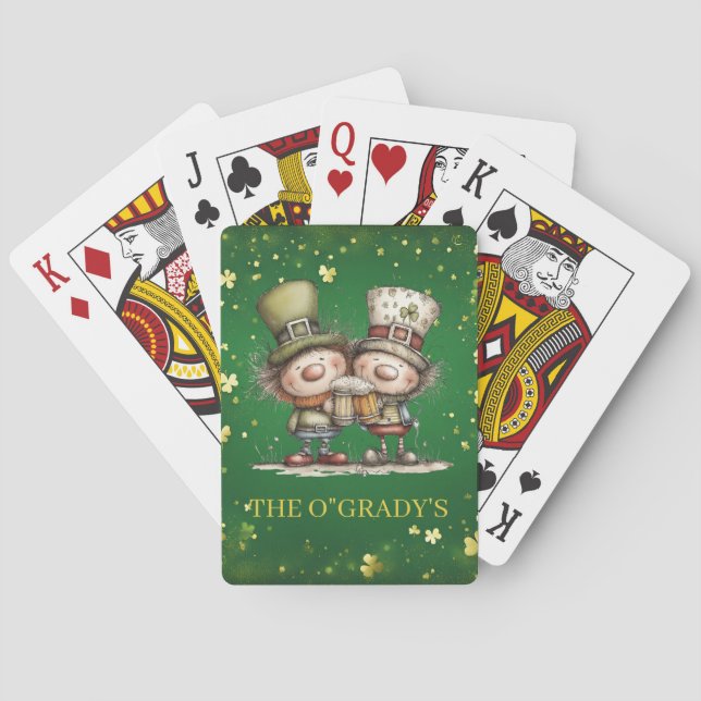 Jeu De Cartes Cheerful St. Patrick’s Day Party Illustration (dos)