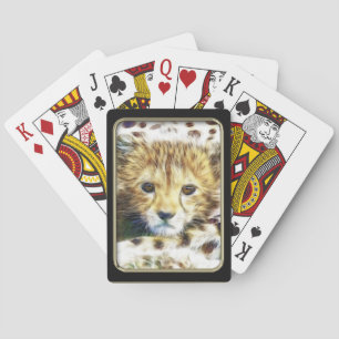 Jeu De Cartes Cheetah Cub Fractal Art Jouer des cartes