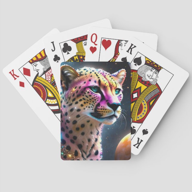 Jeu De Cartes Cheetah dans les cartes spatiales (dos)