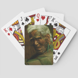 Jeu De Cartes Chef maori NZ Chieftain Art historique