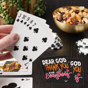 JEU DE CARTES CHER DIEU MERCI POUR TOUT