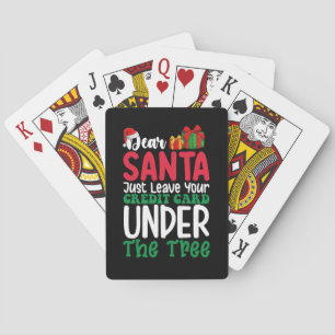 Jeu De Cartes Cher Père Noël laissez simplement votre carte de c