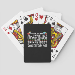Jeu De Cartes Cher Père Noël, tout ce que je veux, c'est un comp