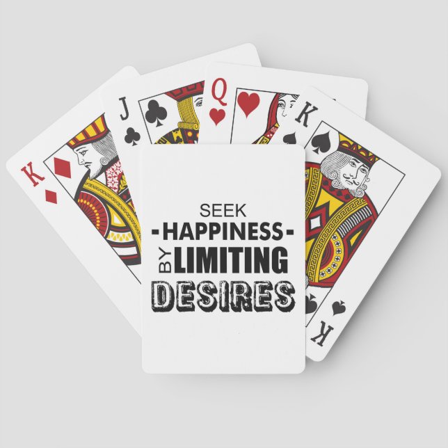 Jeu De Cartes Chercher Le Bonheur En Limitant Les Désirs (dos)