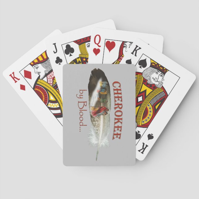 Jeu De Cartes Cherokee par sang (dos)