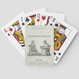 Jeu De Cartes Cherokee Primer, 1845 (engraving)