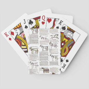 Jeu De Cartes Cheval Antique Publicité Journal Art