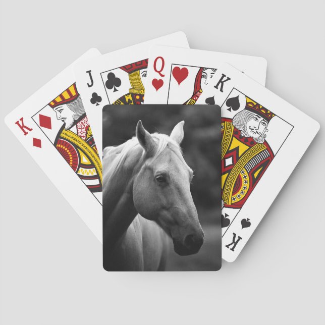 Jeu De Cartes Cheval blanc noir (dos)