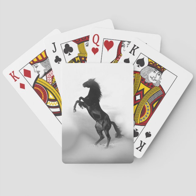 Jeu De Cartes Cheval blanc noir (dos)