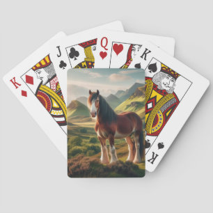 Jeu De Cartes cheval Clydesdale des Highlands d'Écosse