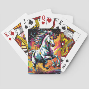 Jeu De Cartes Cheval de course Vintage super Pop Art