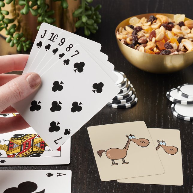 Jeu De Cartes Cheval Dérisoire Drôle Brun Bête (Créateur téléchargé)