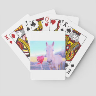 Jeu De Cartes Cheval jaune et Coeur rouge