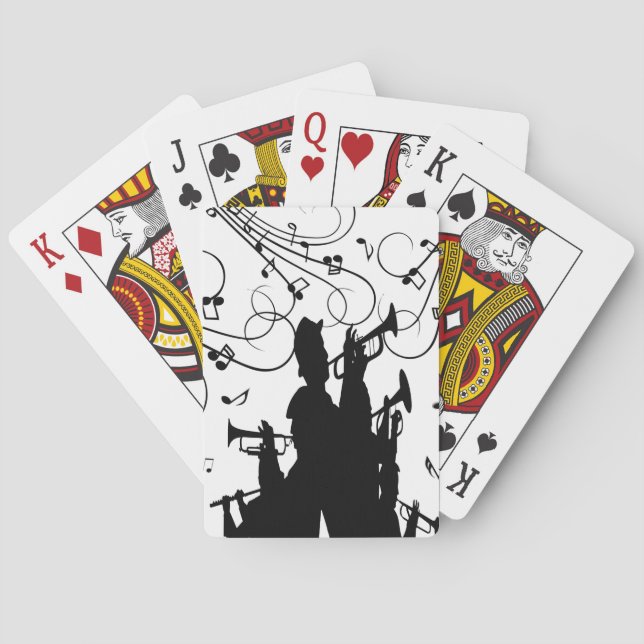 Jeu De Cartes Cheval Section Trumpet Jazz Music (dos)