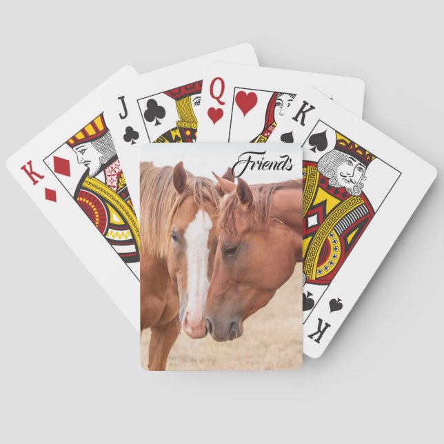 Jeu De Cartes Chevaux étourdissant dans un pâturage (dos)