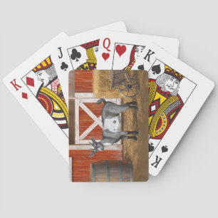 Jeu De Cartes Chèvre tachetée gris mou