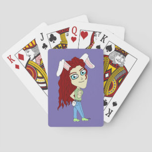 Jeu De Cartes Chibi Bunnygirl donne des pouces
