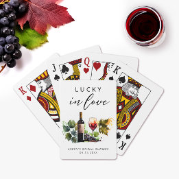 Jeu De Cartes Chic Lucky In Love Aquarelle Domaine Viticole 