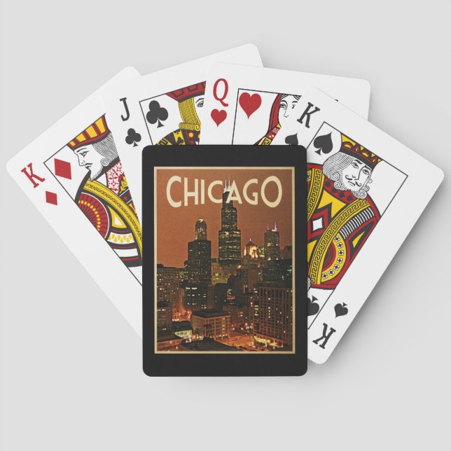 Jeu De Cartes Chicago La Nuit (dos)