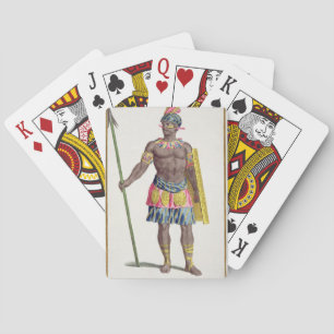 Jeu De Cartes Chief of the Hondurans, 1780 (coloured engraving)