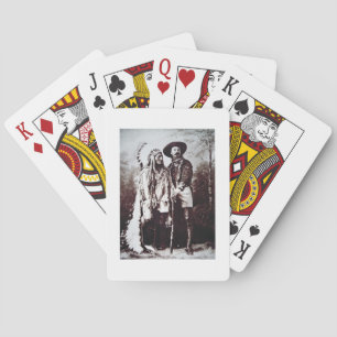 Jeu De Cartes Chief Sitting Bull (1831-90) on tour with Buffalo