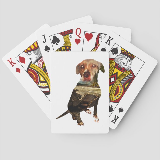 Jeu De Cartes chien à double exposition (dos)