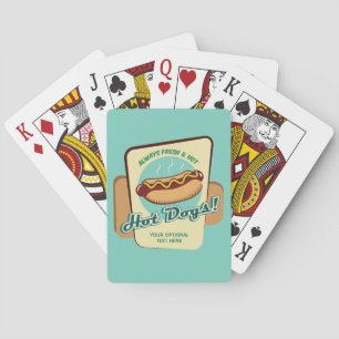 Jeu De Cartes Chien chaud de texte personnalisé