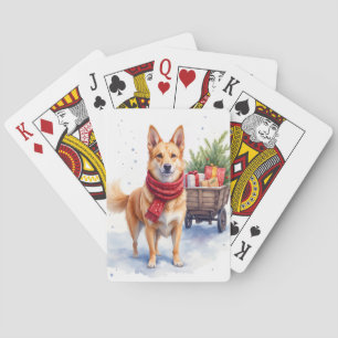 Jeu De Cartes Chien de berger australien à queue courte à l'aqua