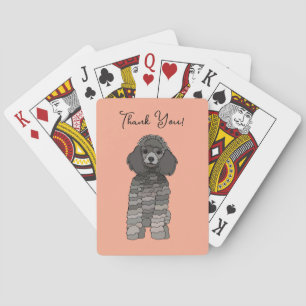 Jeu De Cartes Chien de compagnie caniche personnalisé