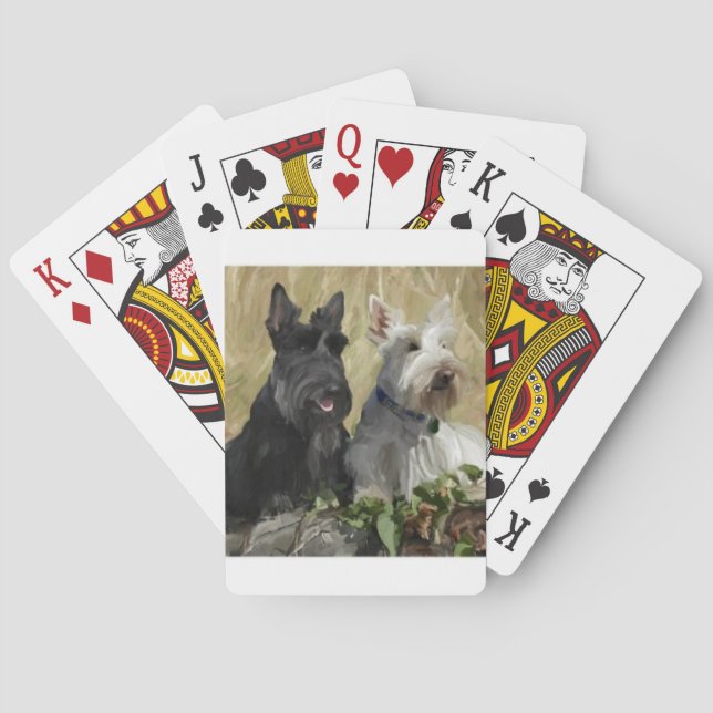 Jeu De Cartes Chien écossais de Terrier Jouer des cartes (dos)