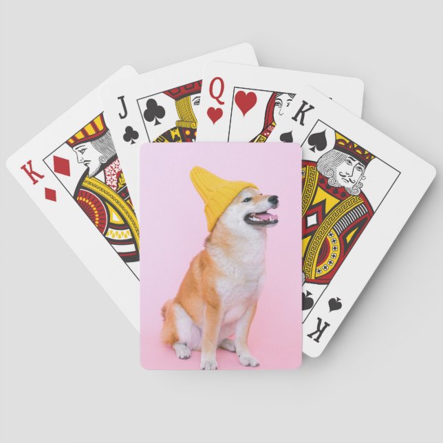 Jeu De Cartes Chien jaune de Beanie Shiba Inu (dos)