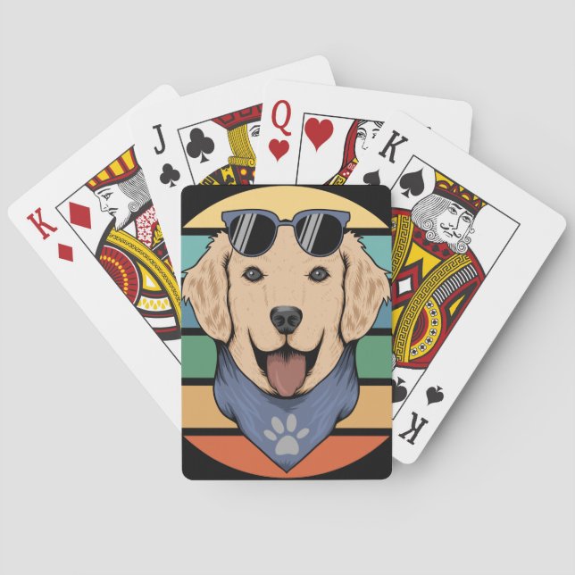 Jeu De Cartes Chien Jaune Mode Vélo Jouer Cartes (dos)