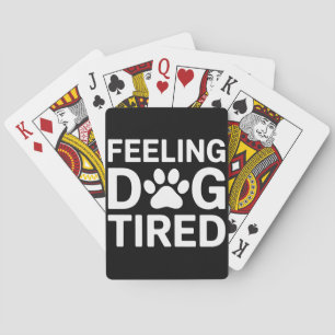 Jeu De Cartes Chien qui se sent fatigué