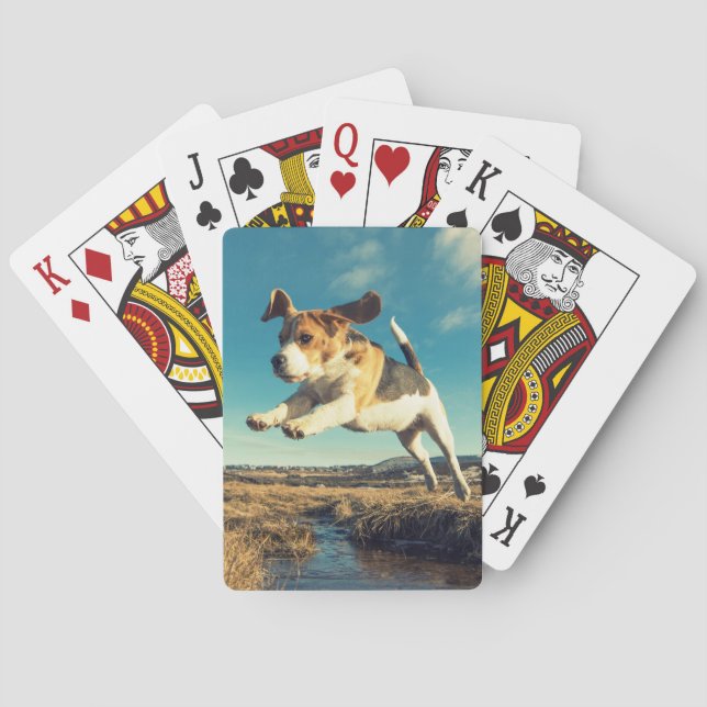 Jeu De Cartes Chien superbe de beagle - cartes de jeu (dos)